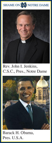 Shame on Notre Dame